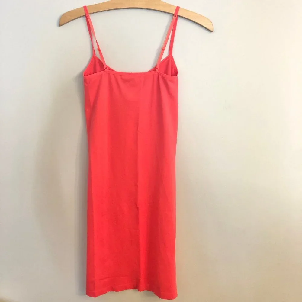 Free People Mini Slip Dress in Coral
